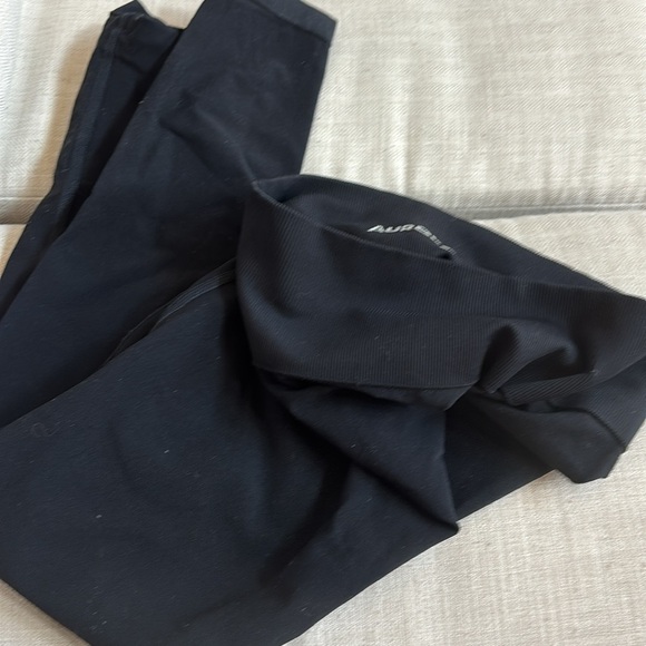 AUROLA Dream Collection Workout Leggings High Waist Seamless ScrunchDark Black M - Picture 6 of 8